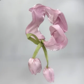 کش مو اسکرانچی گل لاله(۳۱۲۴)